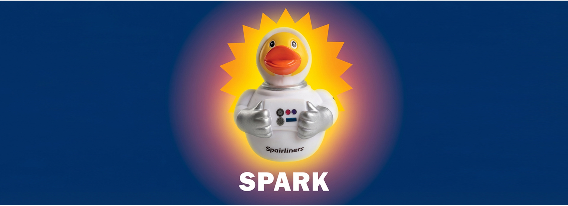 Graphical Asset showing the recent rubber duck and reveals the name of it